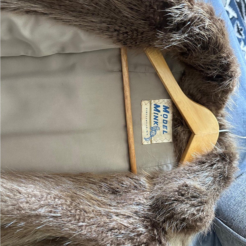 Model Mink Fur Coat